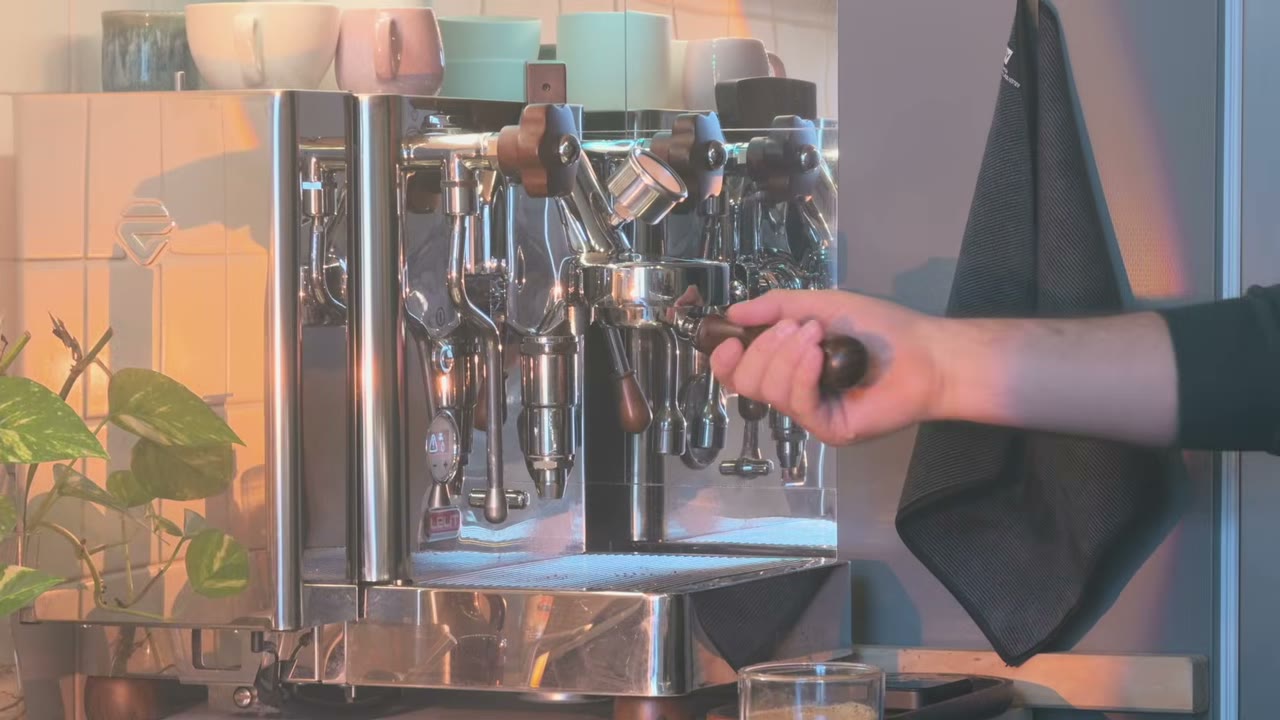 My Lelit Bianca V3 on the counter, showing the E61 group, paddle, steam wand and hot-water wand